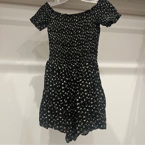 pacsun shirred off the shoulder romper/playsuit